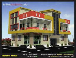 VISHAL ACADMEY HOSTEL : 1574 Sqft | Indian Architect | Home building design,  Modern architectural styles, 3 storey house design