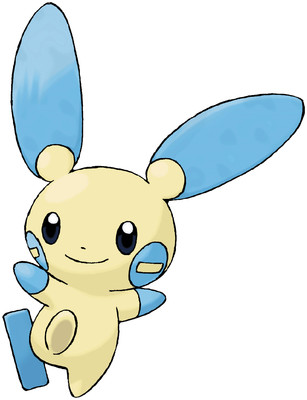 Minun artwork by Ken Sugimori