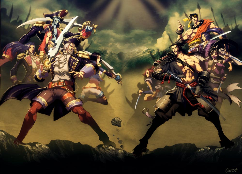 Pirates_vs_ninjas_by_GENZOMAN.jpg